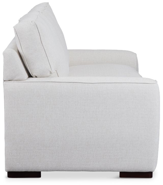 Austin White Fabric Memory Foam Sleeper