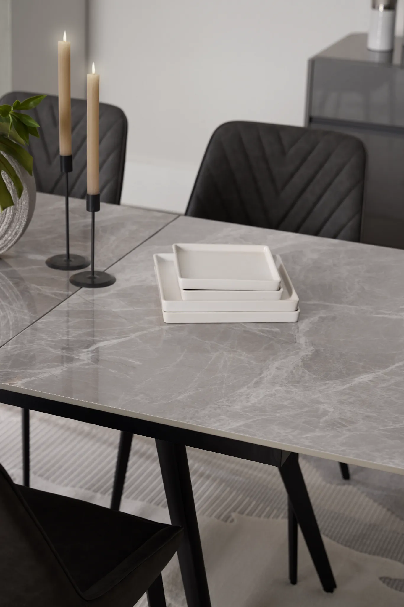 Maricopa Gray Extension Rectangular Table