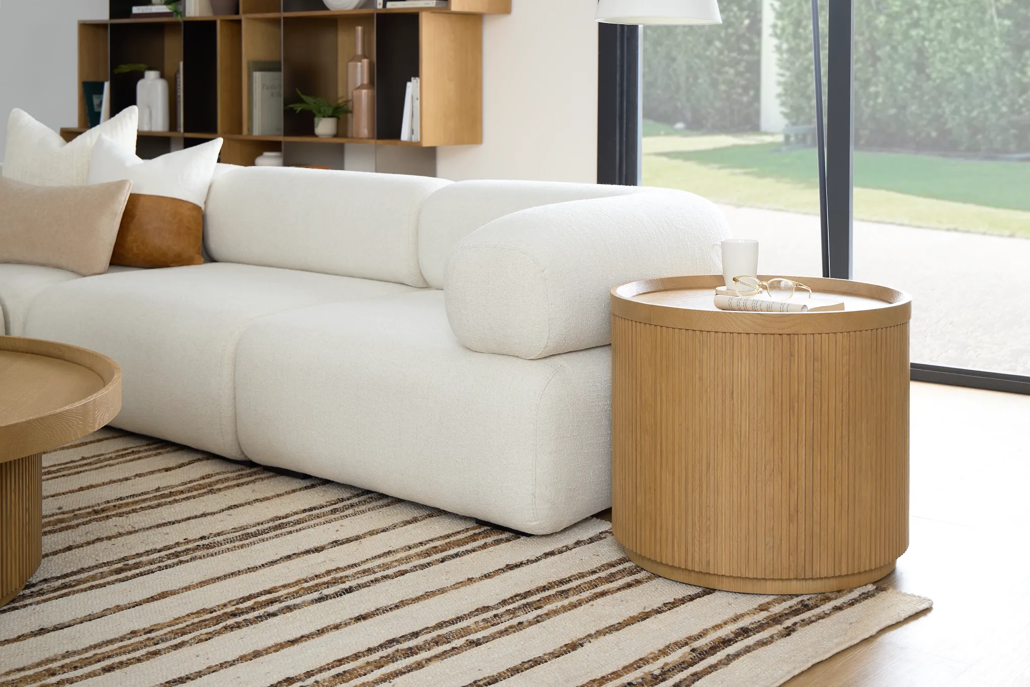 Gables Light Tone Round End Table