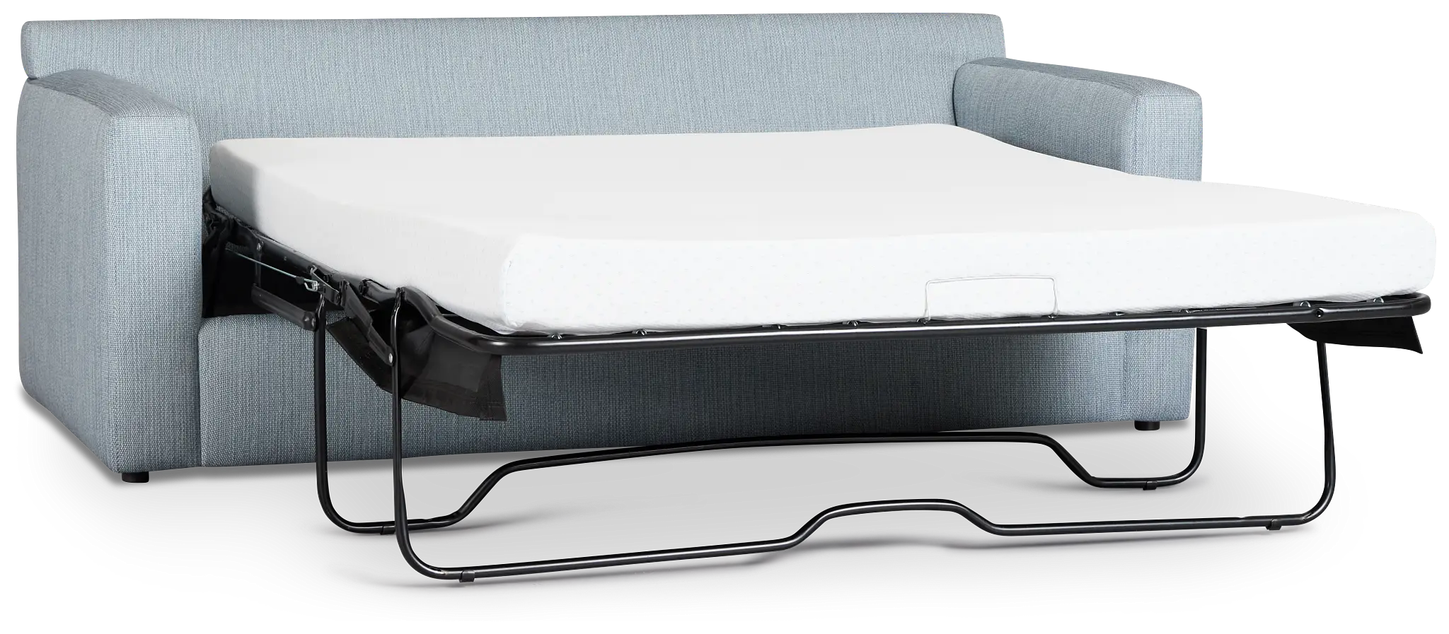 Rhodes Light Blue Fabric Cooling Memory Foam Sleeper Rhodes Light Blue Fabric Cooling Memory Foam Sleeper