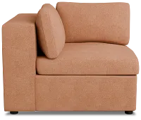 Destin Sutton Orange Fabric Corner Chair