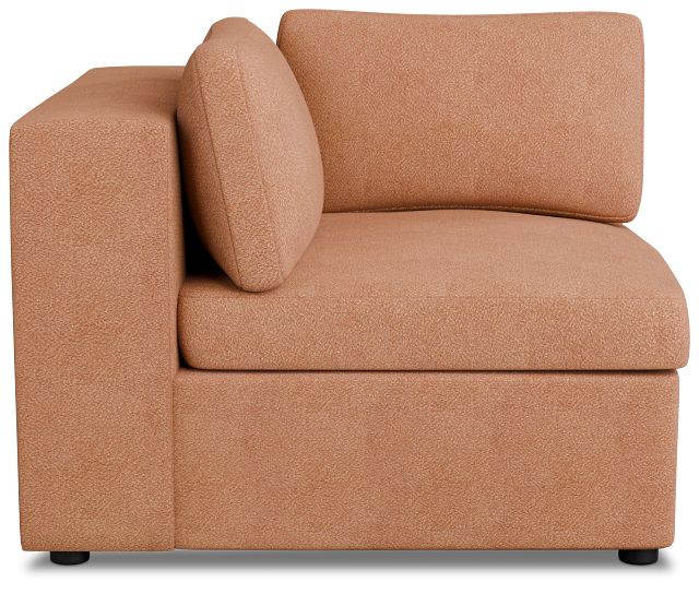 Destin Sutton Orange Fabric Corner Chair