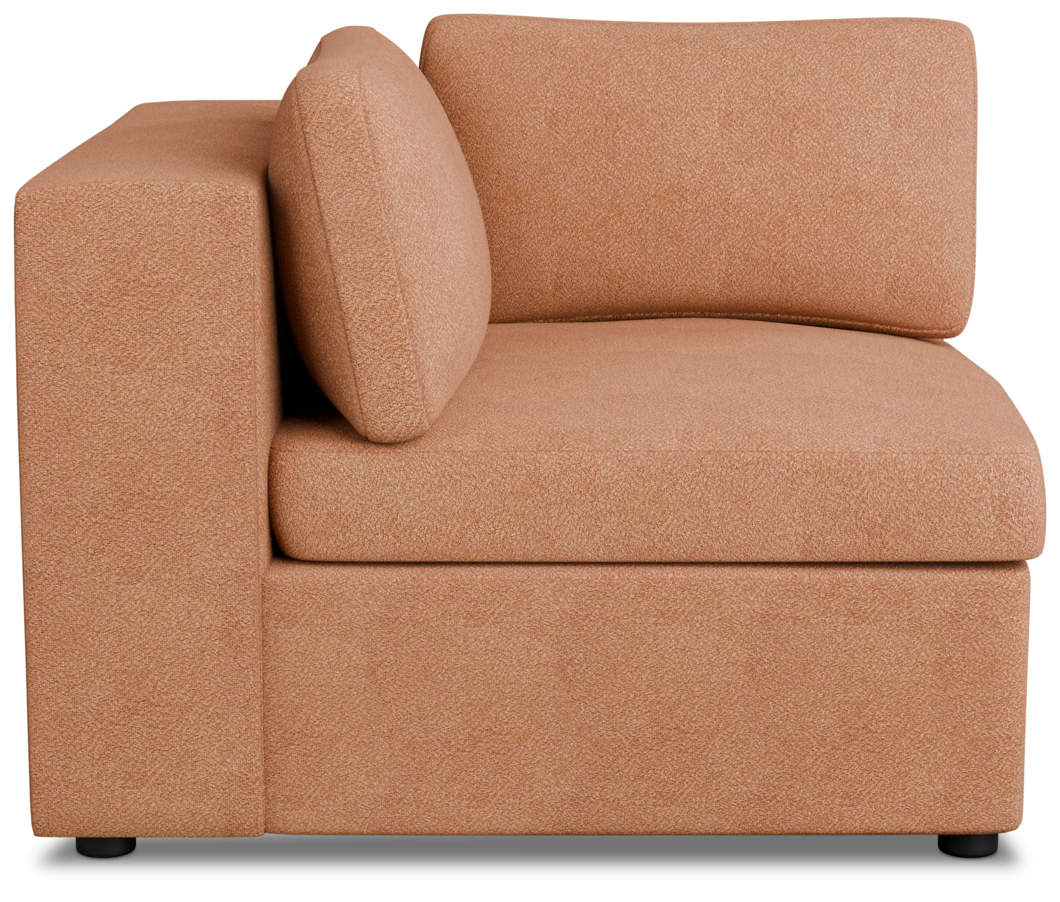 Destin Sutton Orange Fabric Corner Chair