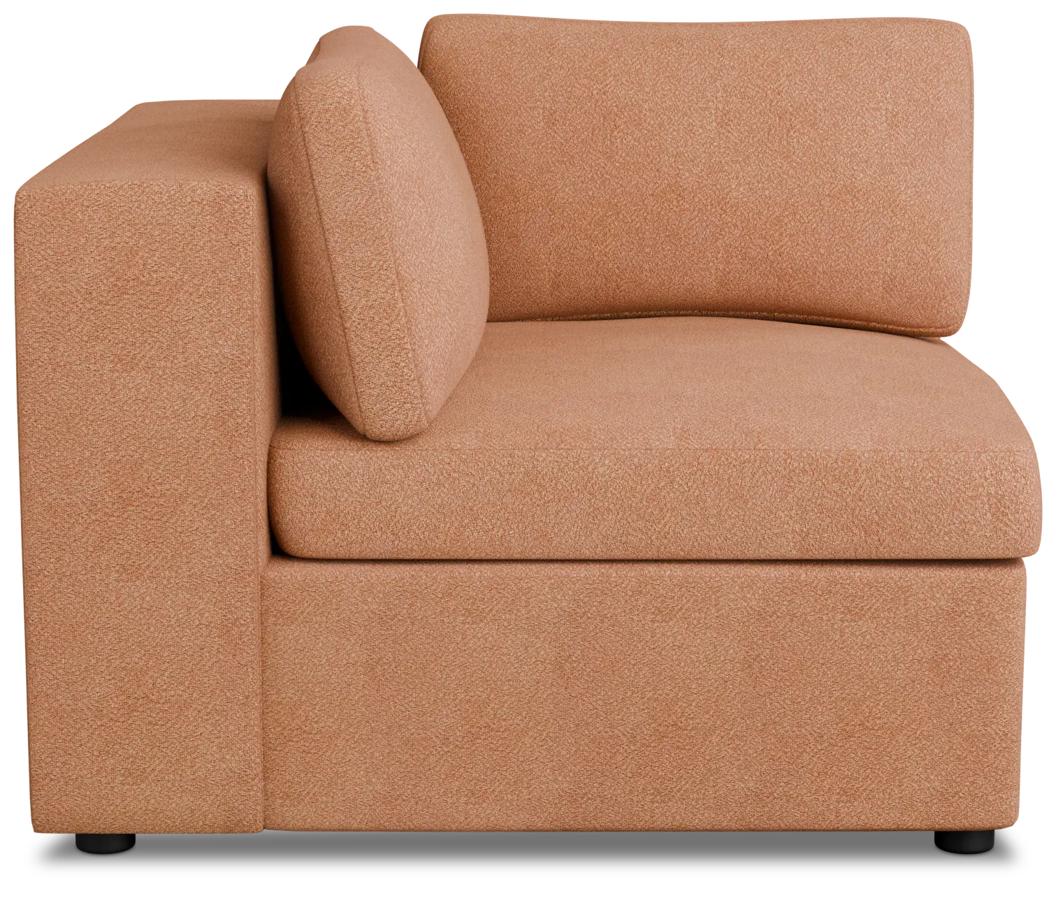 Destin Sutton Orange Fabric Corner Chair Destin Sutton Orange Fabric Corner Chair