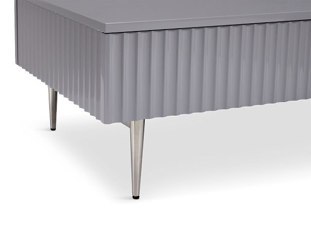 Surge Gray Rectangular Coffee Table