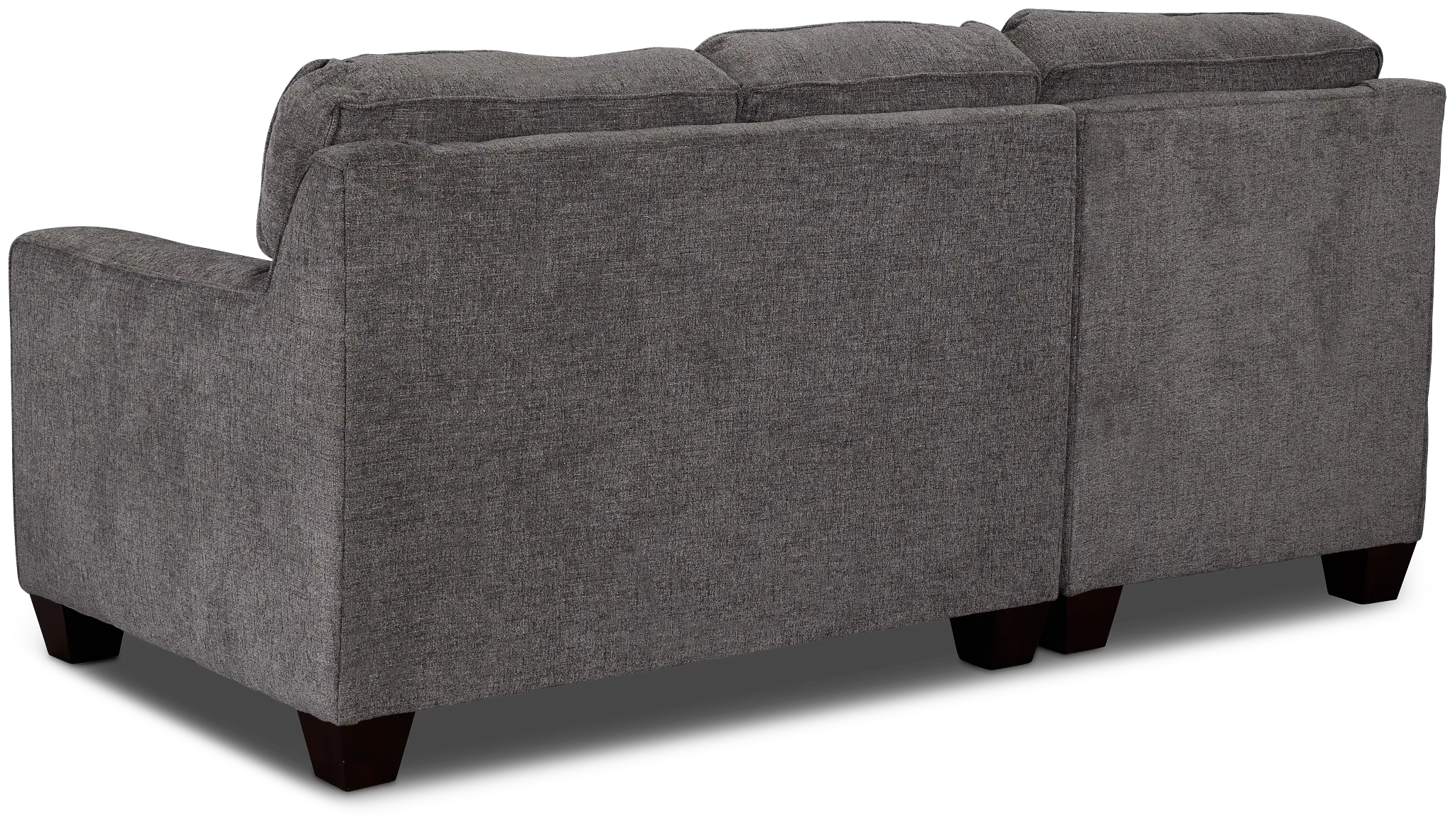 Andie Dark Gray Fabric Left Chaise Sectional Andie Dark Gray Fabric Left Chaise Sectional