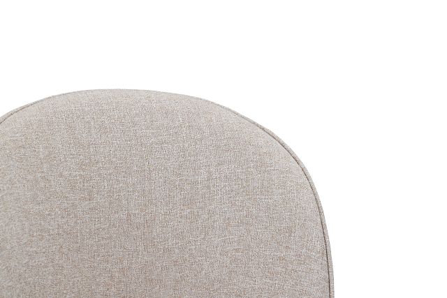 Claude Beige Round Upholstered Side Chair