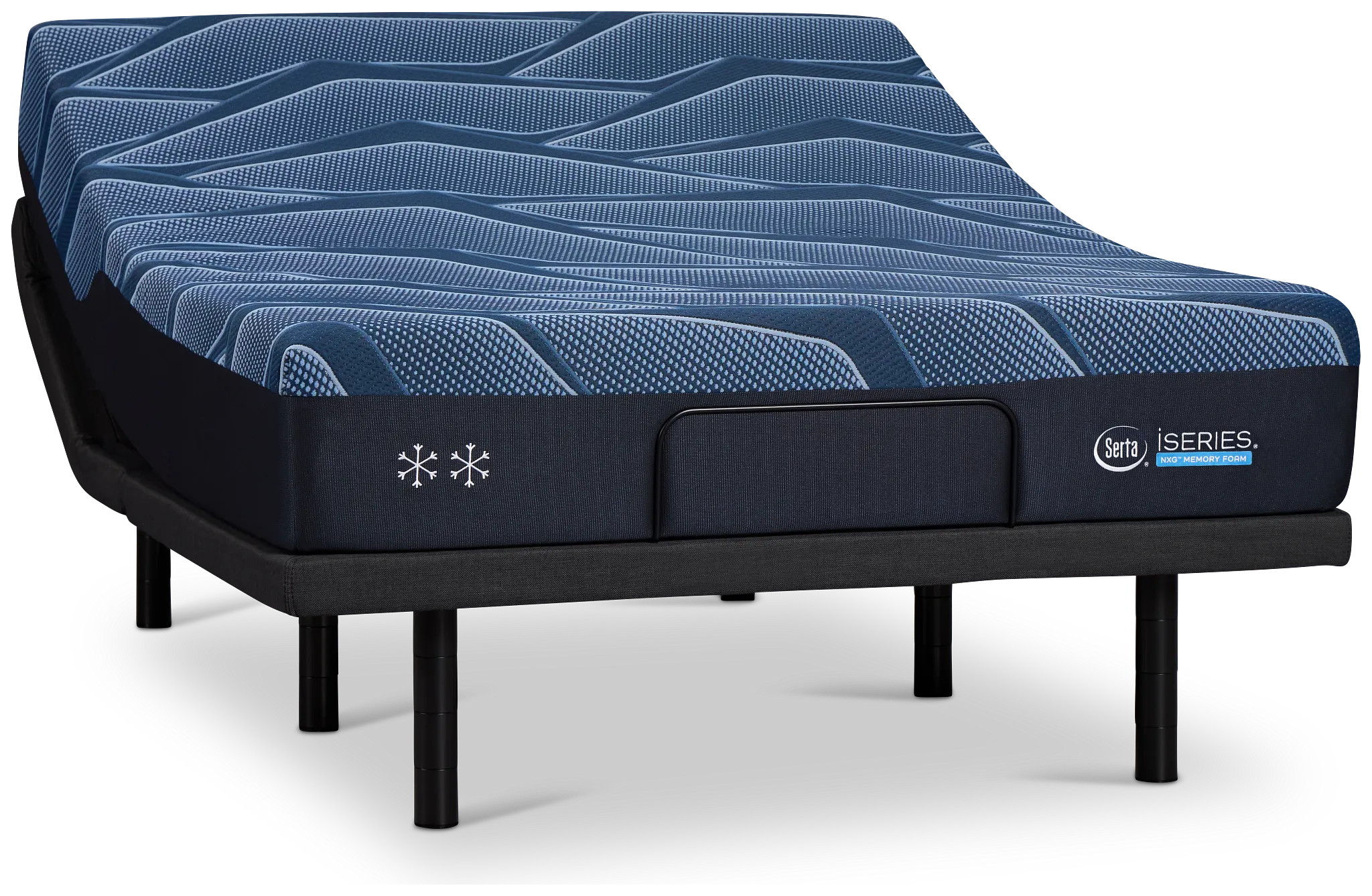 Iseries Nxg 1500 12" Firm Baselogic Platinum Adjustable Base Mattress Set