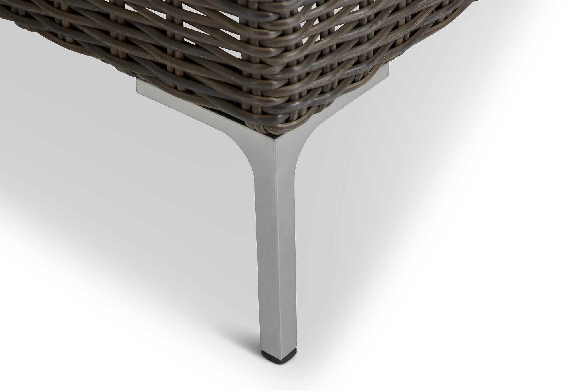 Tulum White Woven 4-piece Modular Sectional