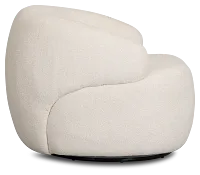 Catalina Beige Fabric Swivel Chair