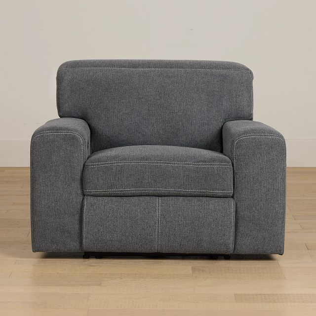 Callum Dark Gray Fabric Power Recliner