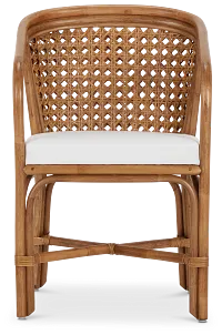 Maui Light Tone Woven Upholstered Arm Chair