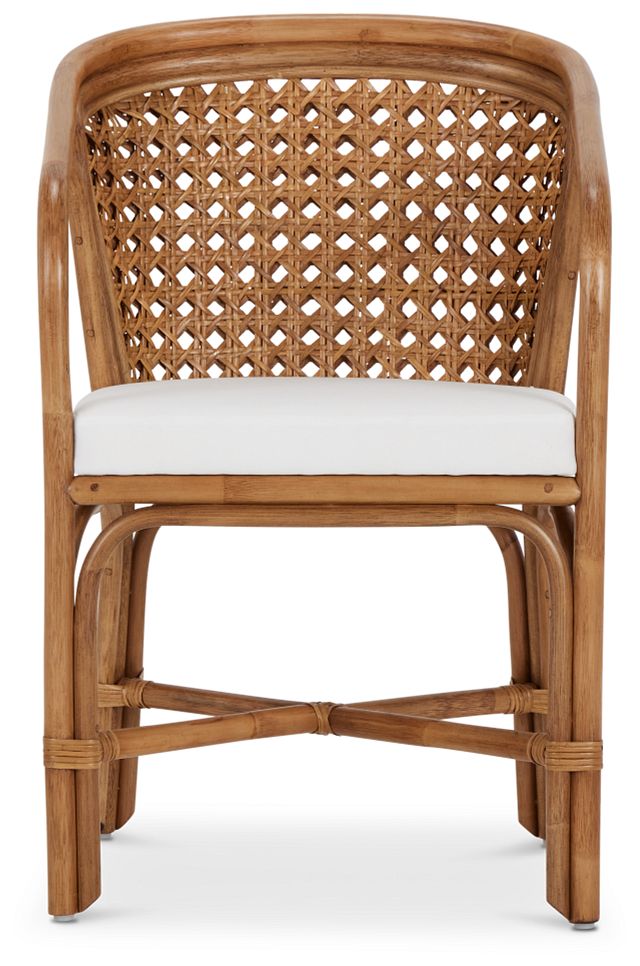 Maui Light Tone Woven Upholstered Arm Chair