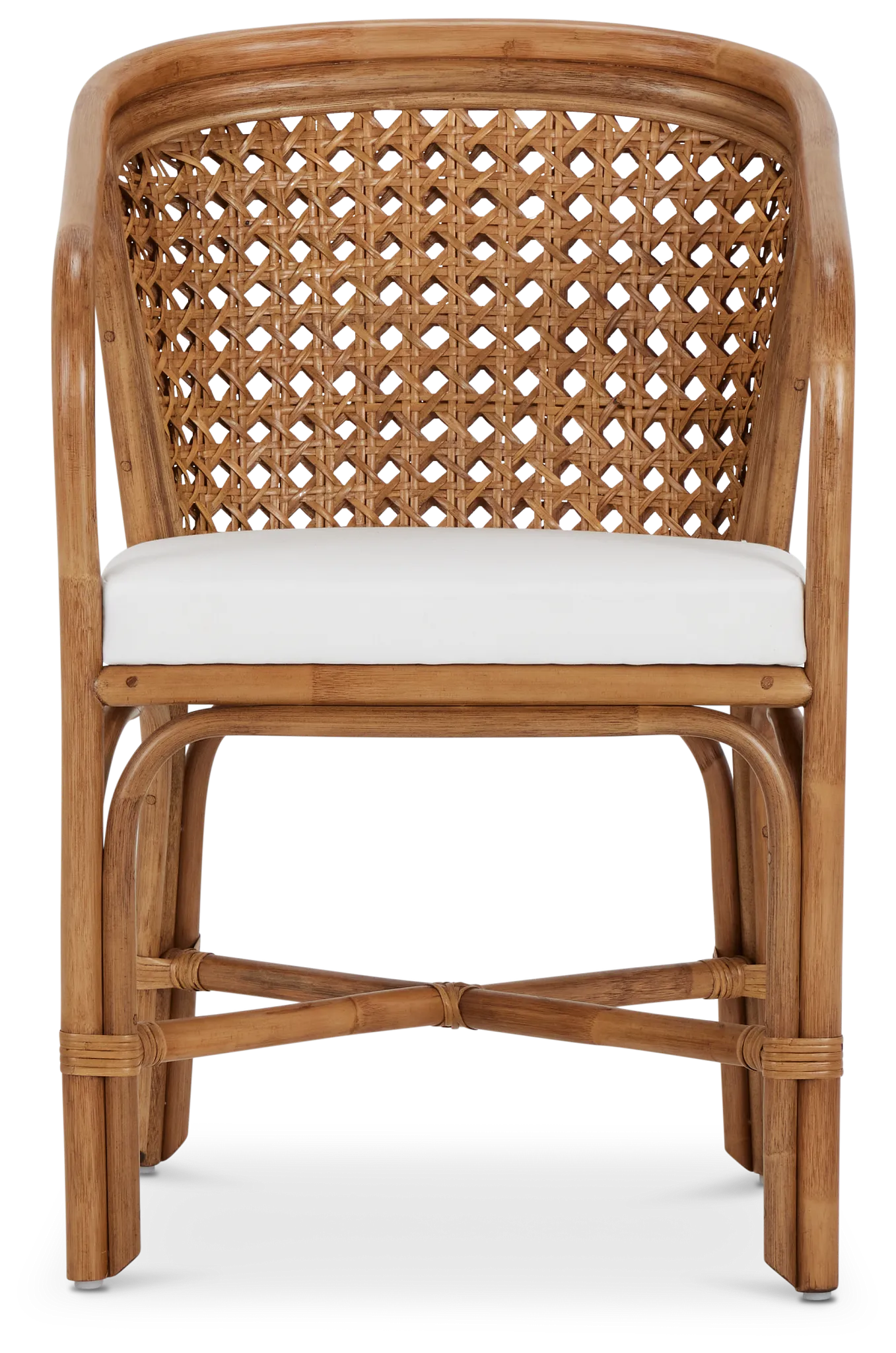Maui Light Tone Woven Upholstered Arm Chair
