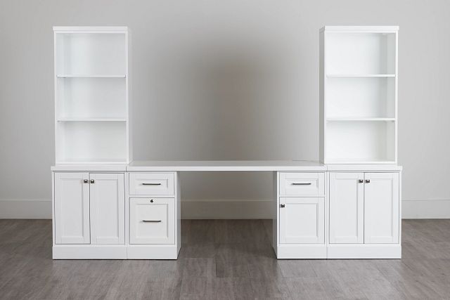 Newport White Door Wall Desk