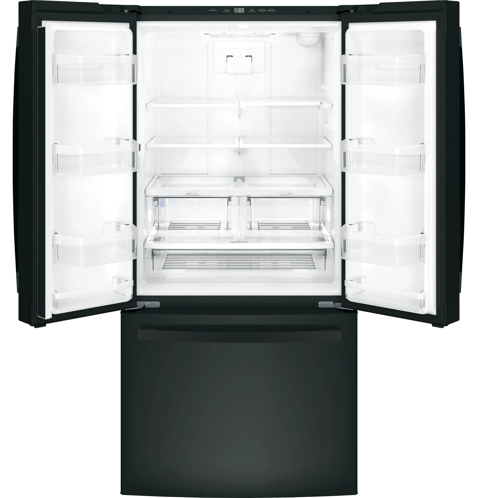 Ge Profile 25 Series Black Bottom Freezer Refrigerator