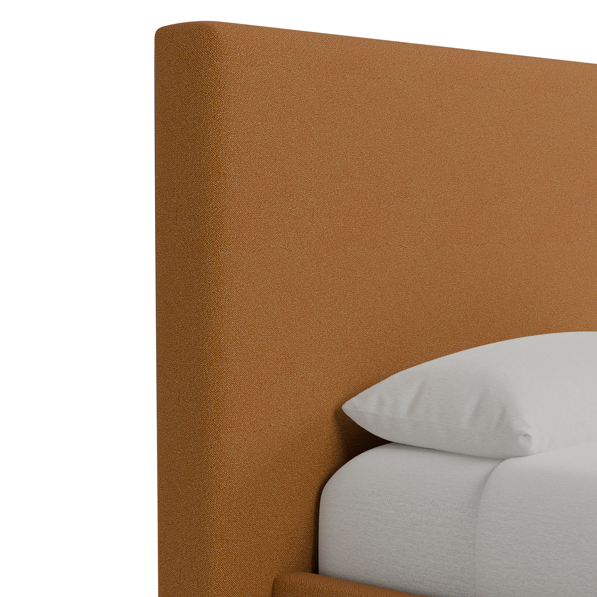 Grayton Elite Light Brown 54" Upholstered Platform Bed