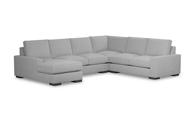 Edgewater Suave Gray Medium Left Chaise Sectional