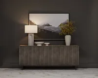 Sebring Dark Taupe Large Credenza