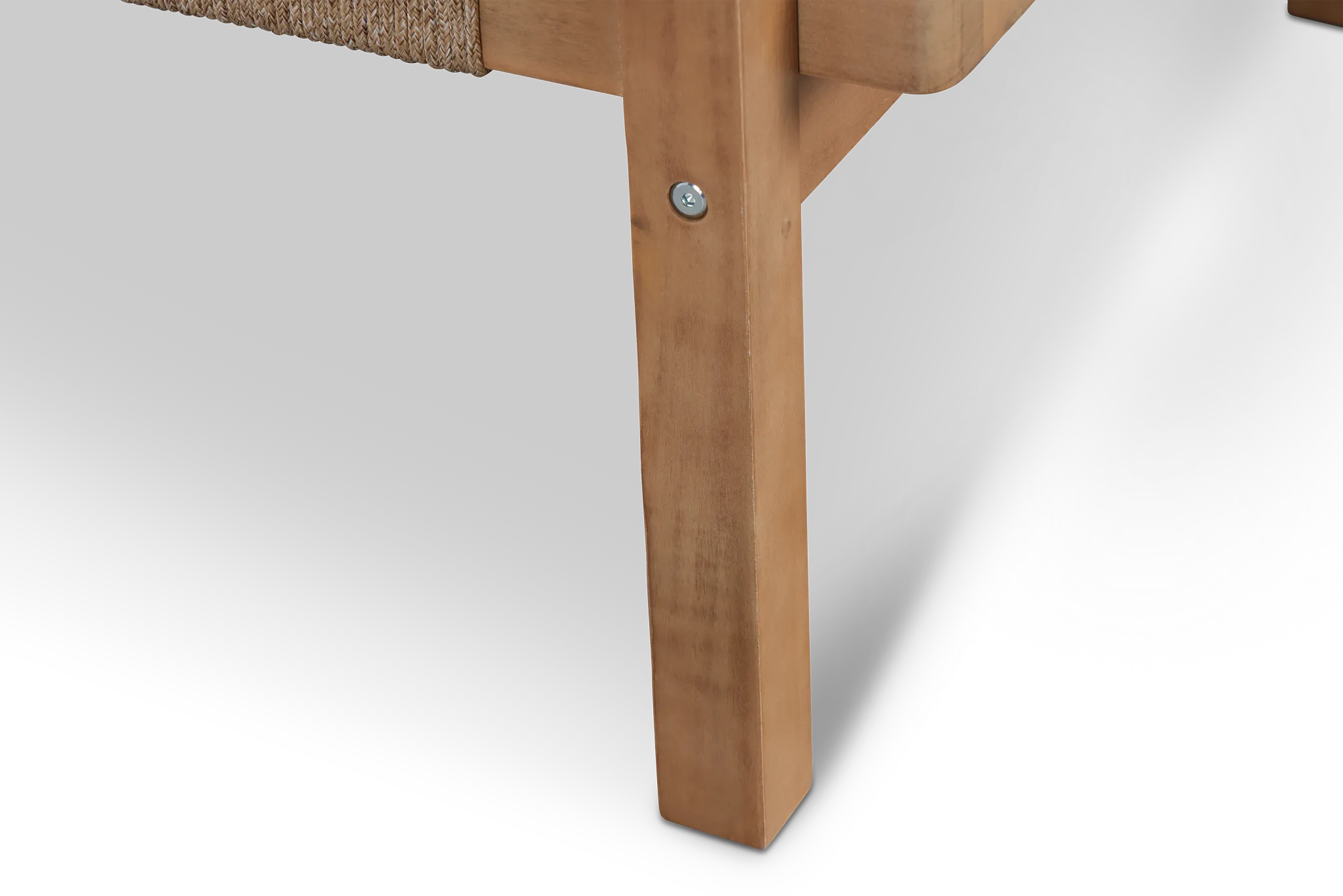 Laguna Light Tone Chair With Teal Cushion