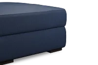 Edgewater Revenue Dark Blue Ottoman