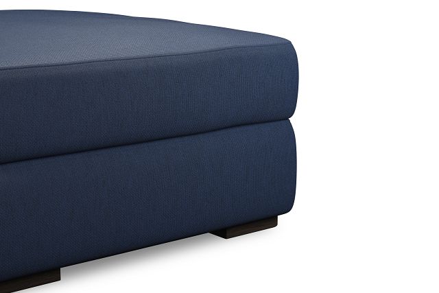 Edgewater Revenue Dark Blue Ottoman