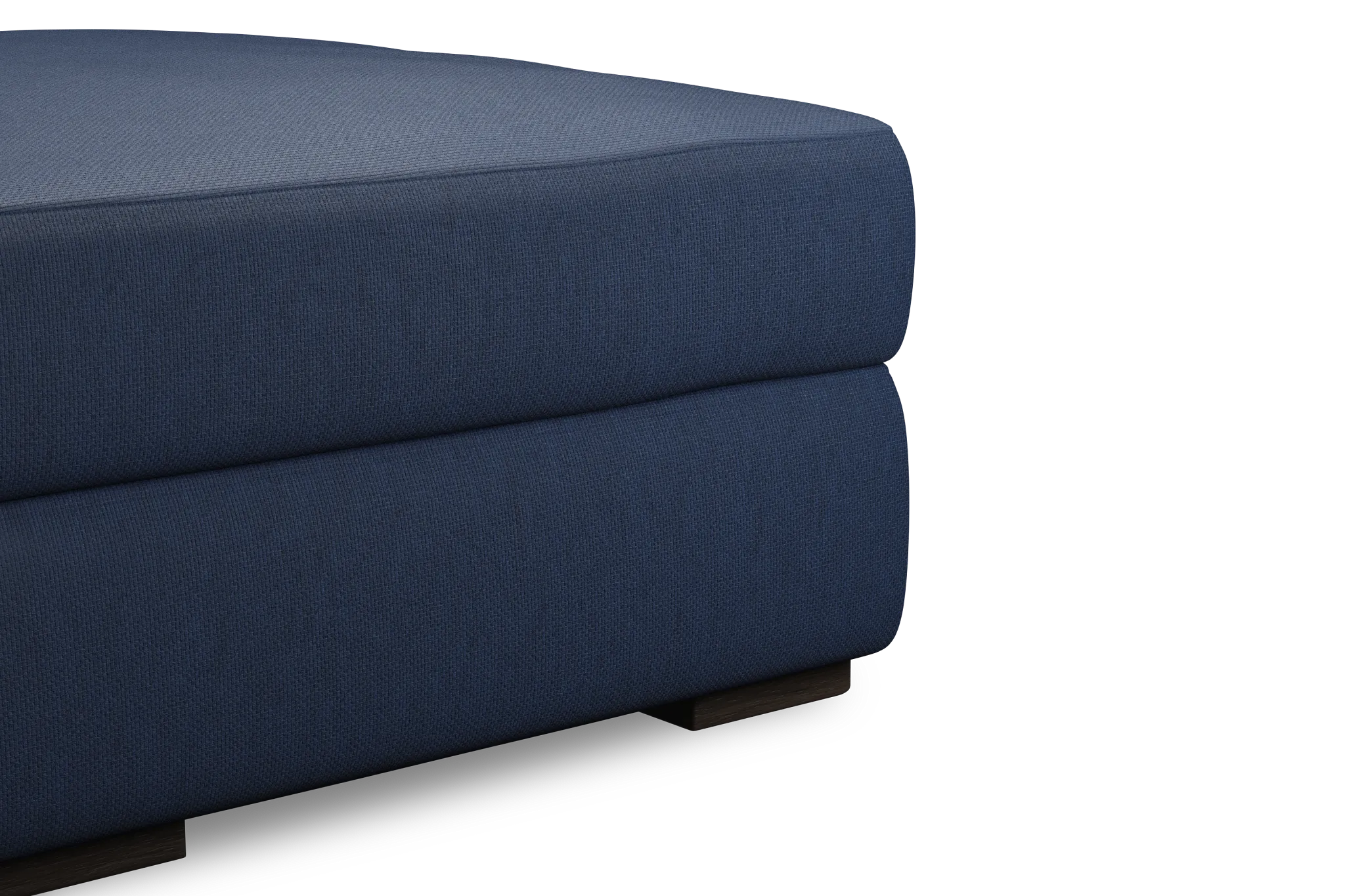 Edgewater Revenue Dark Blue Ottoman