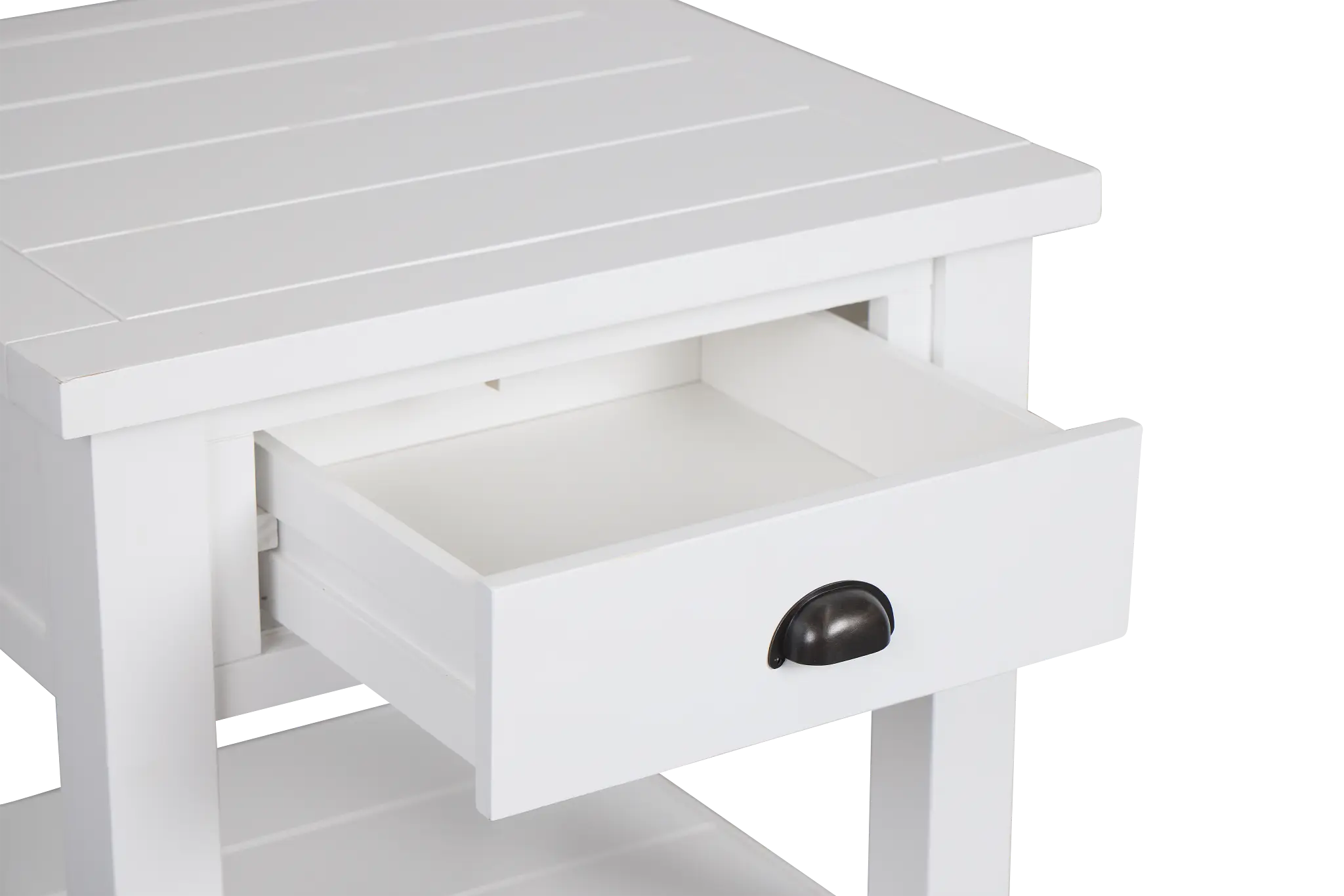 Bismark White Square End Table Bismark White Square End Table