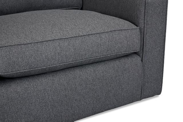 Siesta Delray Dark Gray Fabric Loveseat