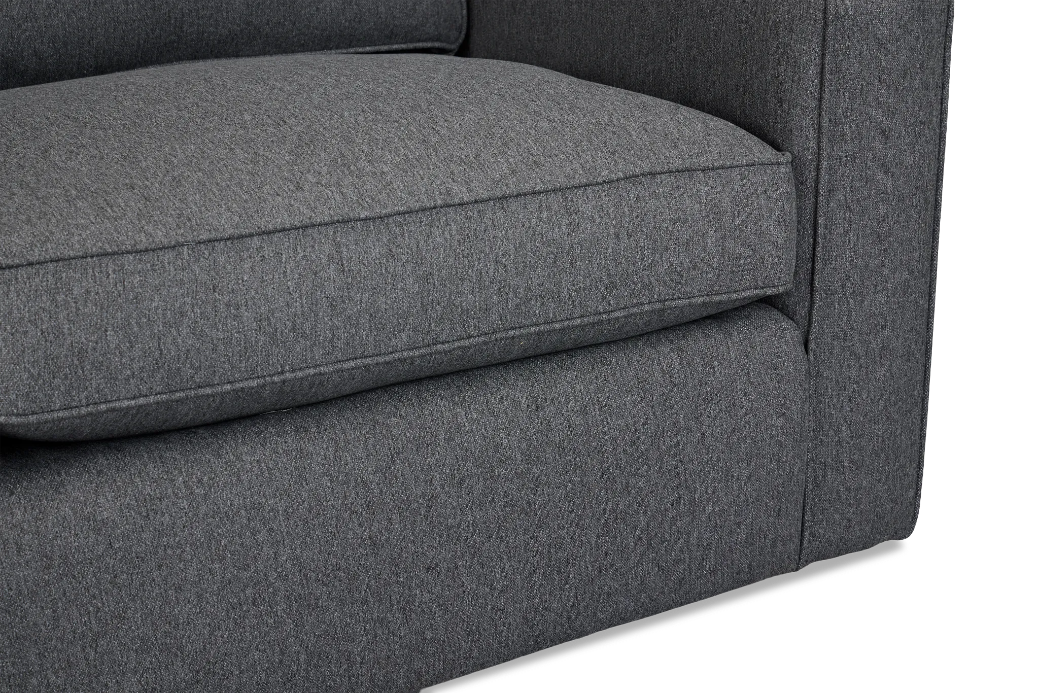 Siesta Delray Dark Gray Fabric Loveseat