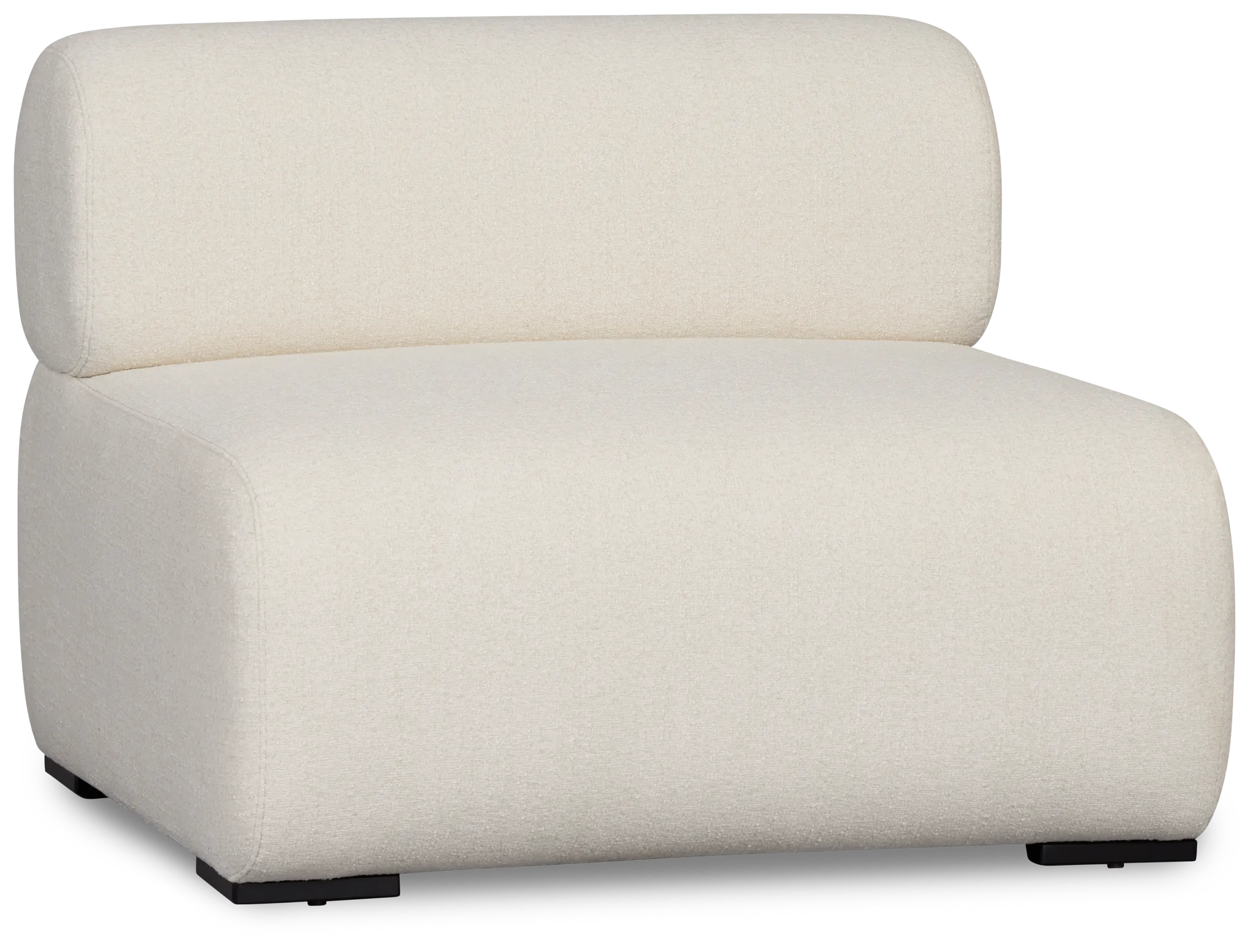 Celeste Light Beige Fabric Armless Chair