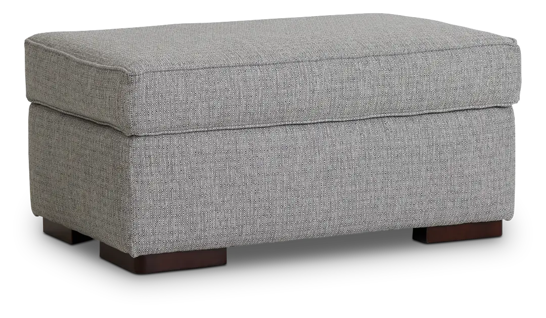 Austin Gray Fabric Ottoman Austin Gray Fabric Ottoman
