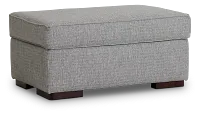 Austin Gray Fabric Ottoman