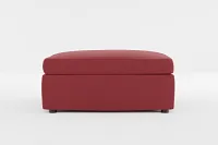 Destin Haven Red Fabric Cocktail Ottoman