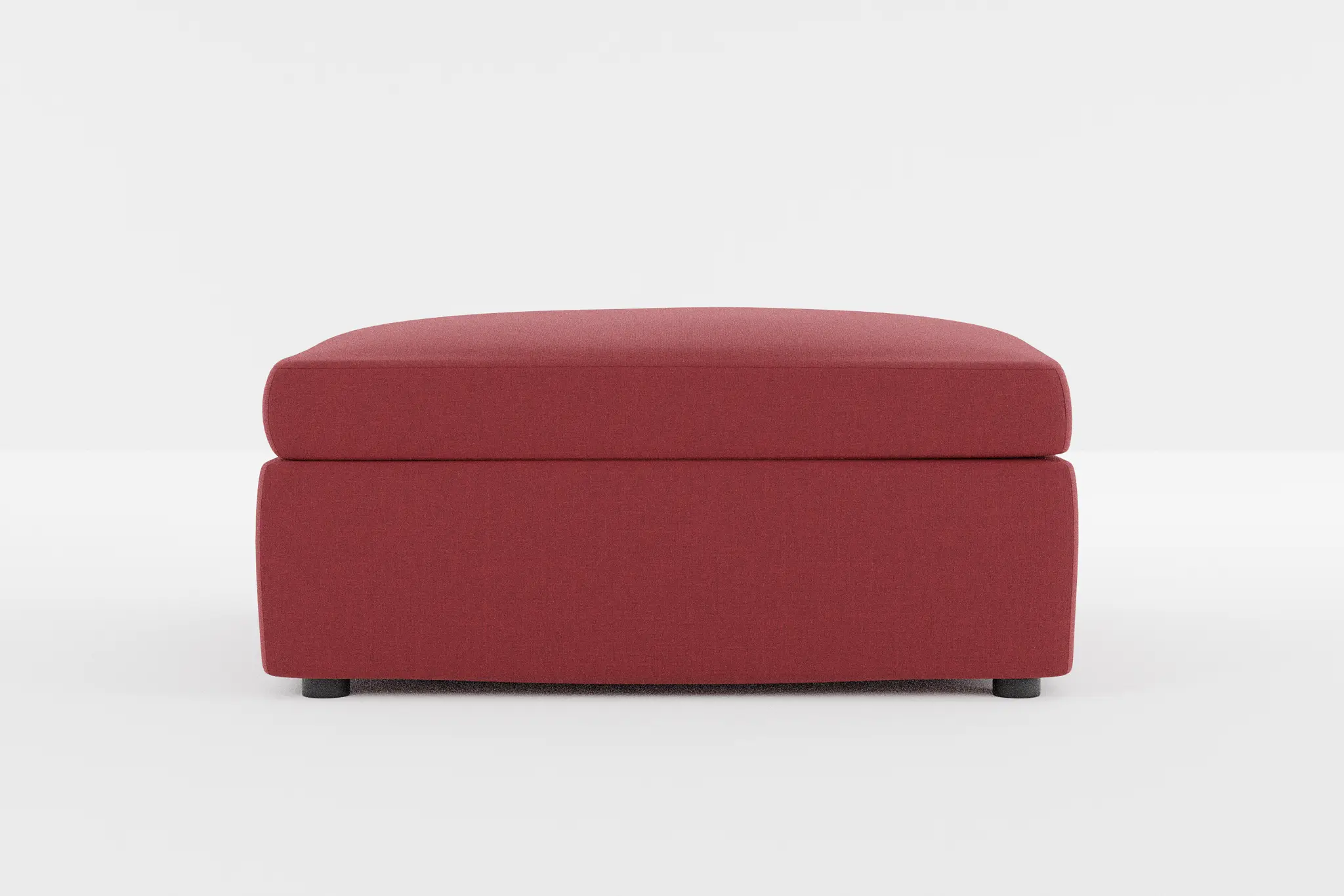 Destin Haven Red Fabric Cocktail Ottoman Destin Haven Red Fabric Cocktail Ottoman