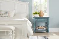 Savannah Ivory Panel Bed