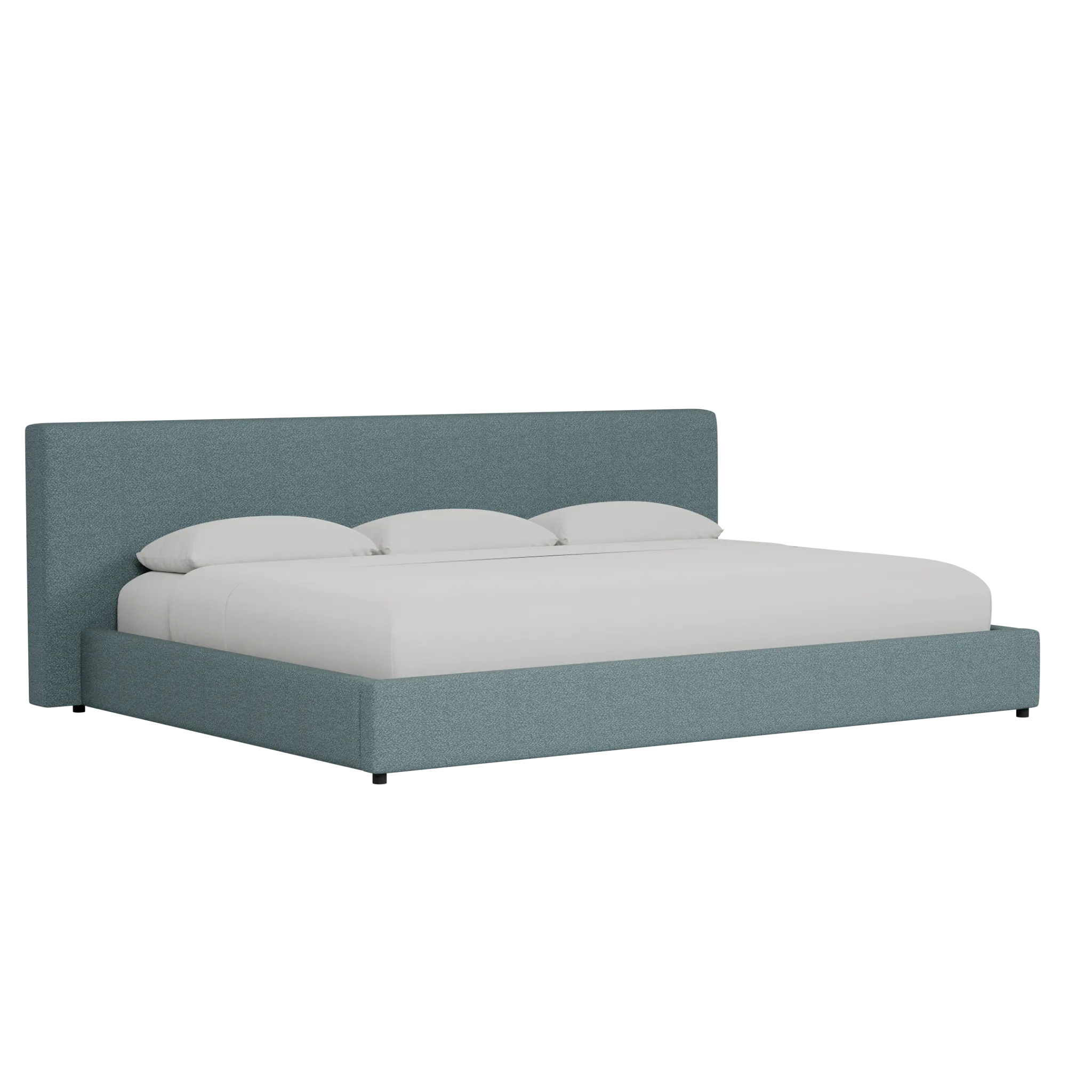 Grayton Sutton Blue 44" Upholstered Platform Bed