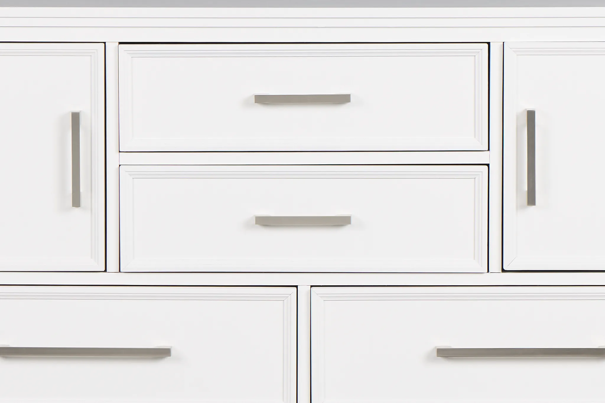 Seabrook Large White Door Dresser