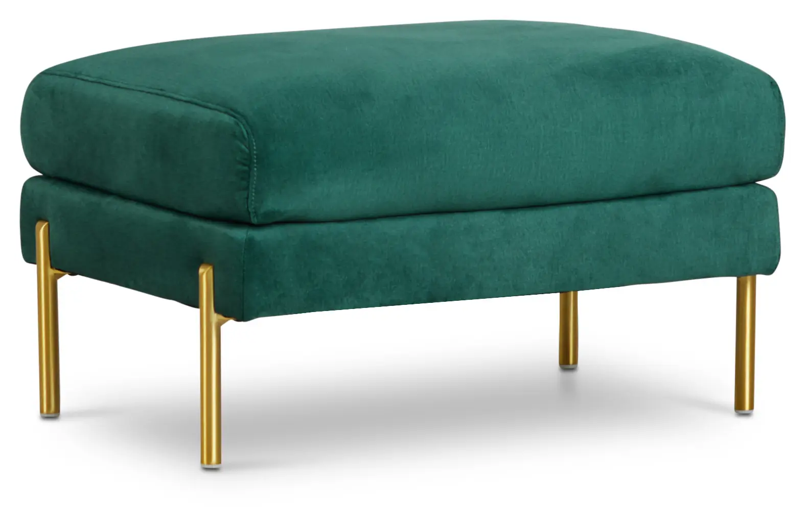 Bella Dark Green Velvet Ottoman Bella Dark Green Velvet Ottoman