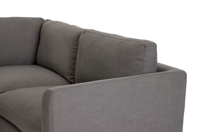 Willow Gray Fabric Large Two-arm Sectional