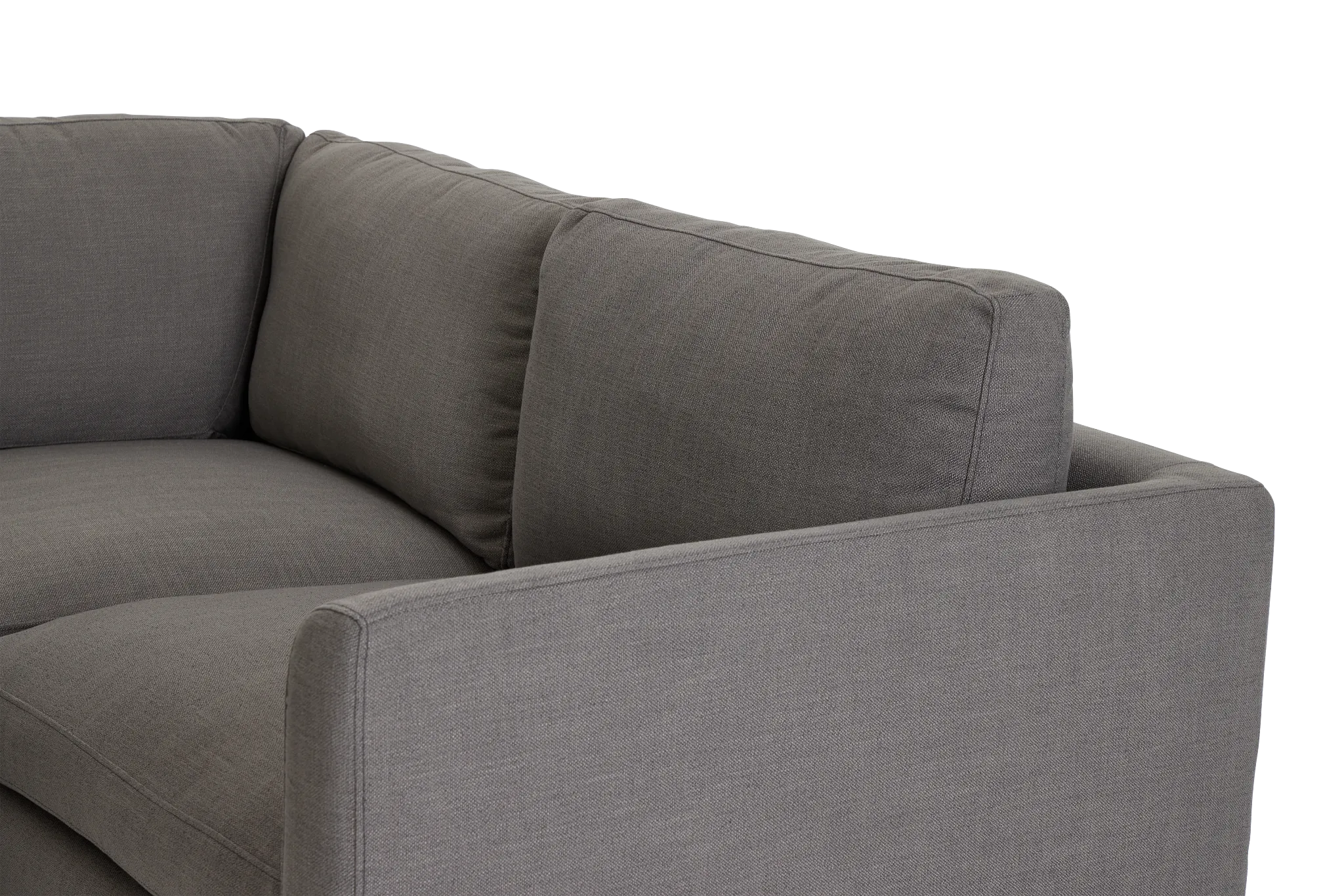Willow Gray Fabric Large Two-arm Sectional