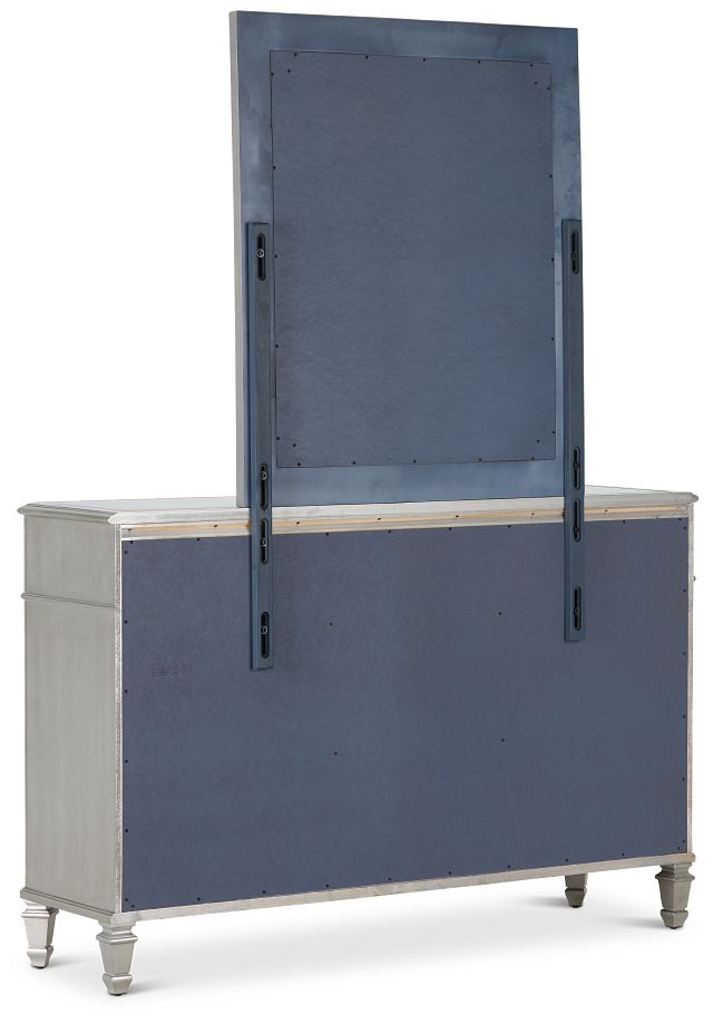 Sloane Silver Dresser & Mirror