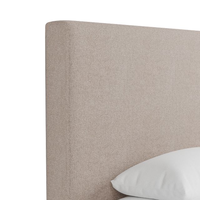 Grayton Elite Light Taupe 54" Upholstered Platform Bed