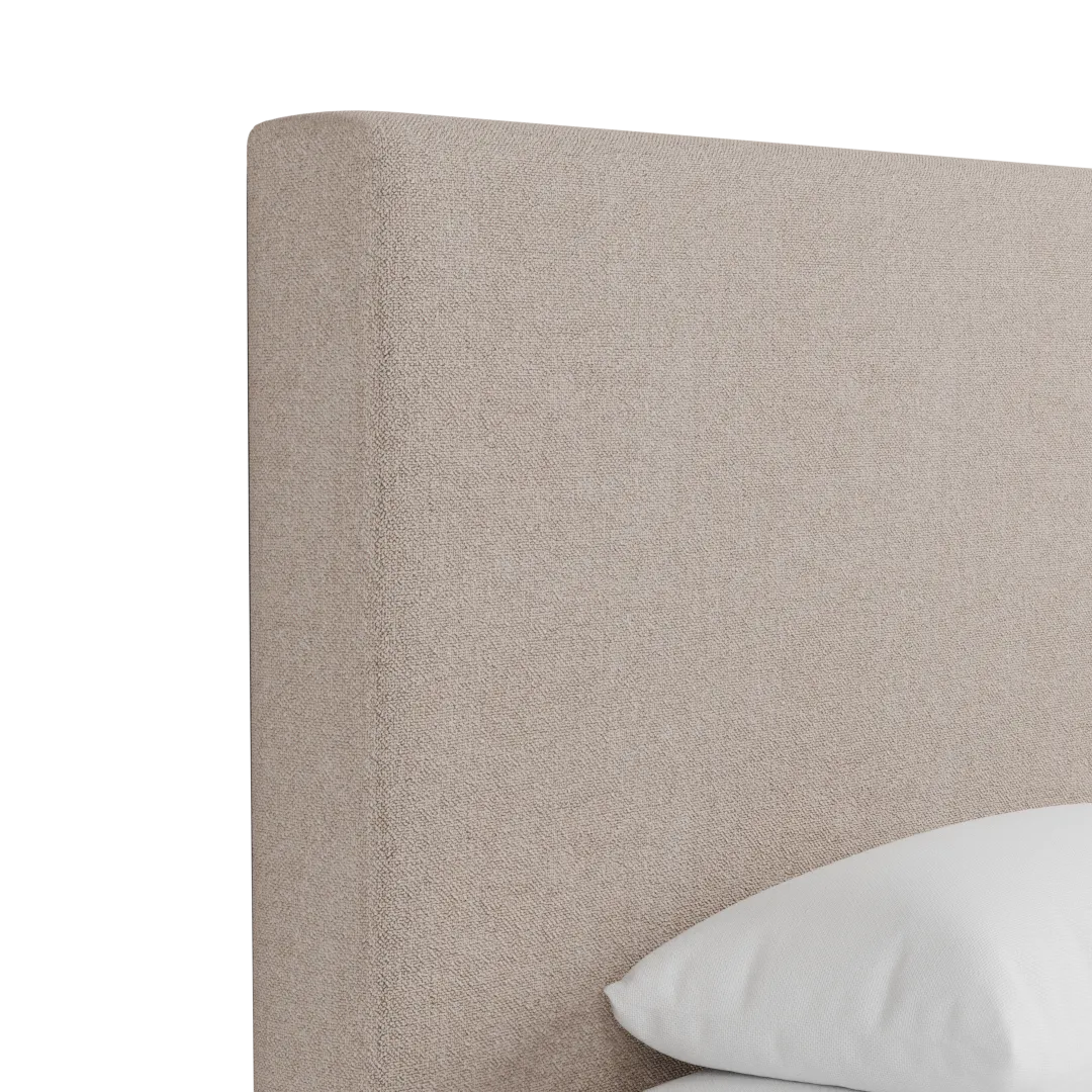 Grayton Elite Light Taupe 54" Upholstered Platform Bed