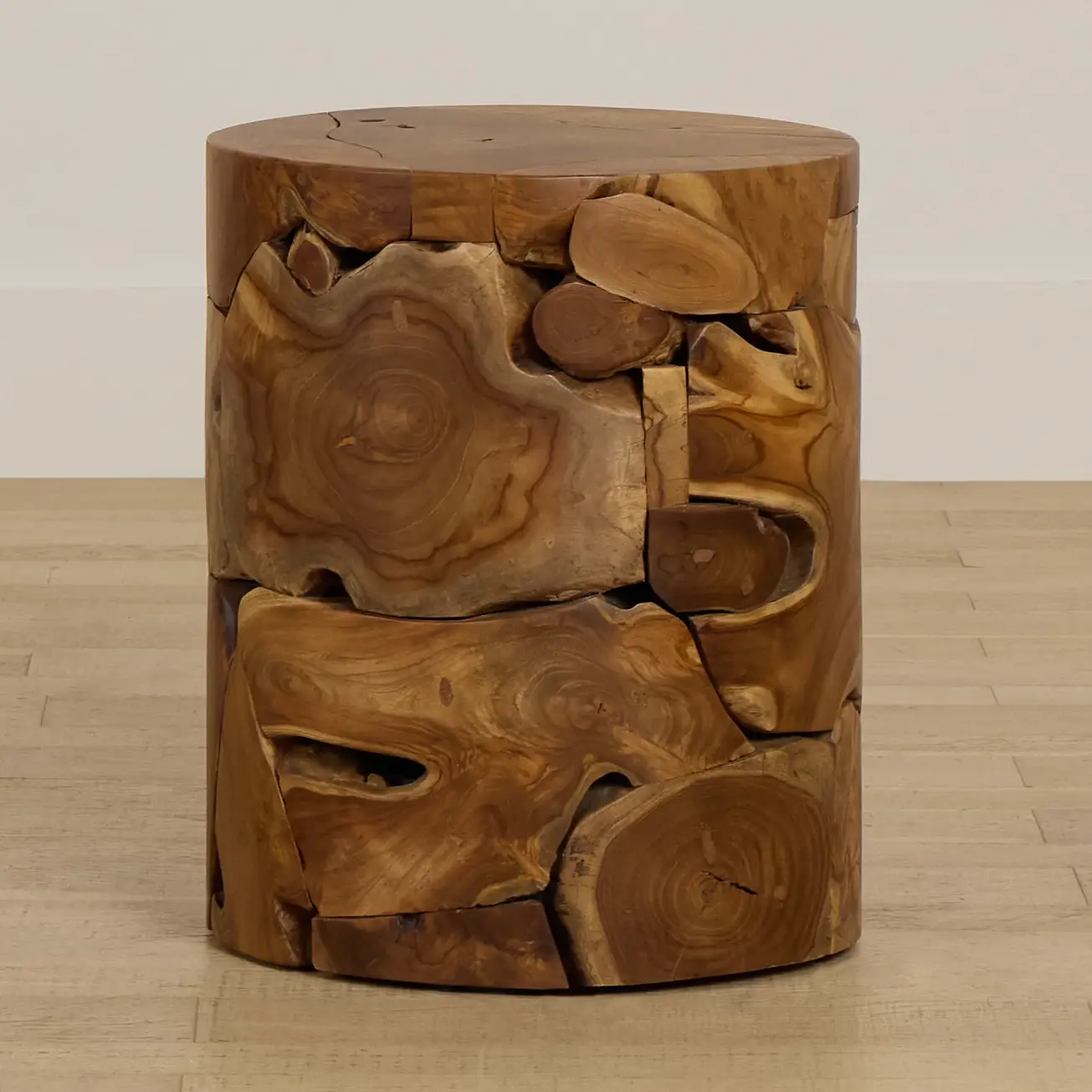 Haven Mid Tone Teak Round End Table Haven Mid Tone Teak Round End Table