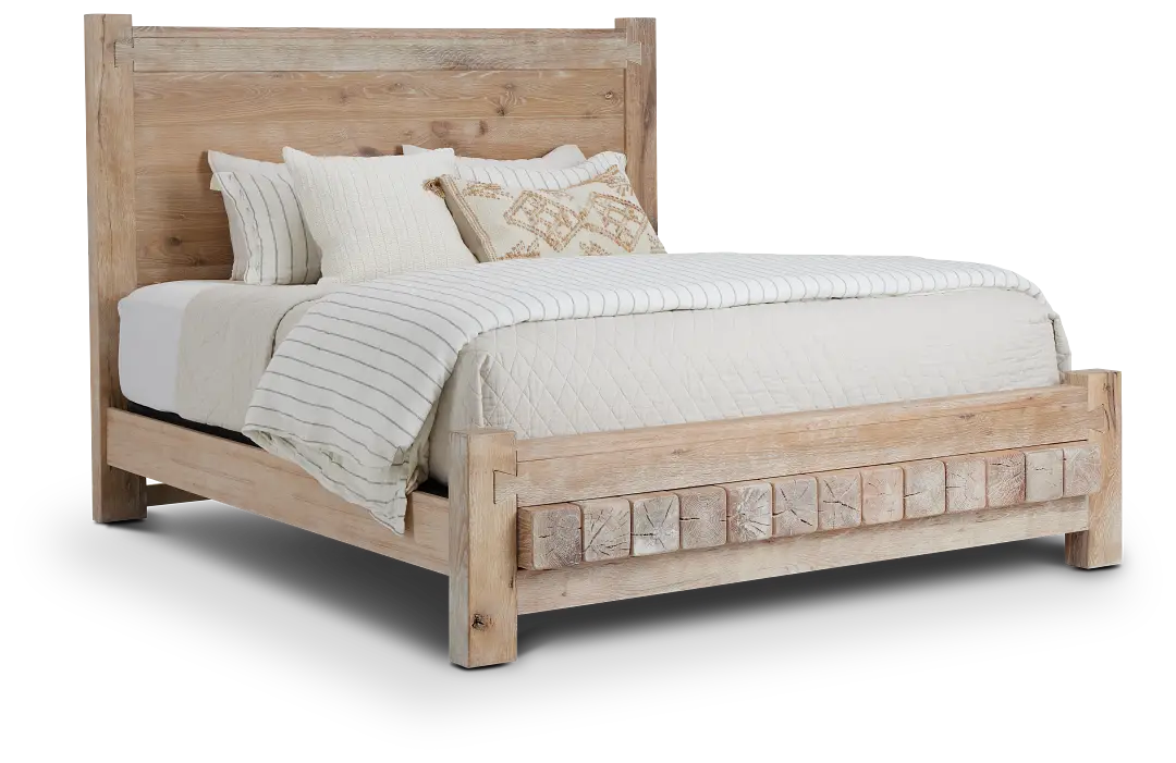 Salt Lake Light Tone Platform Bed Salt Lake Light Tone Platform Bed