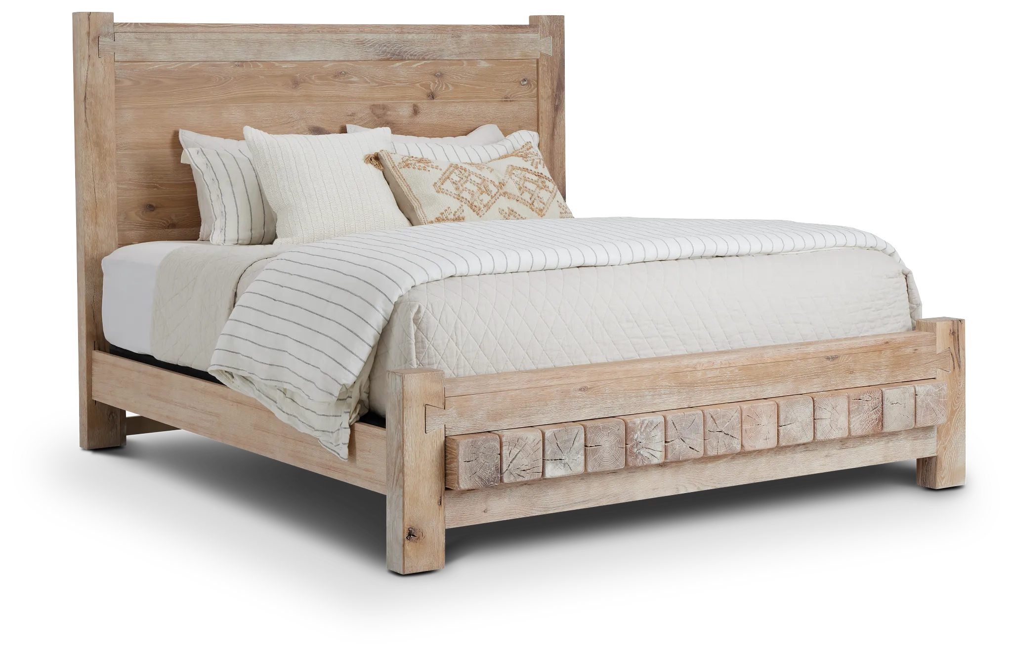 Salt Lake Light Tone Platform Bed