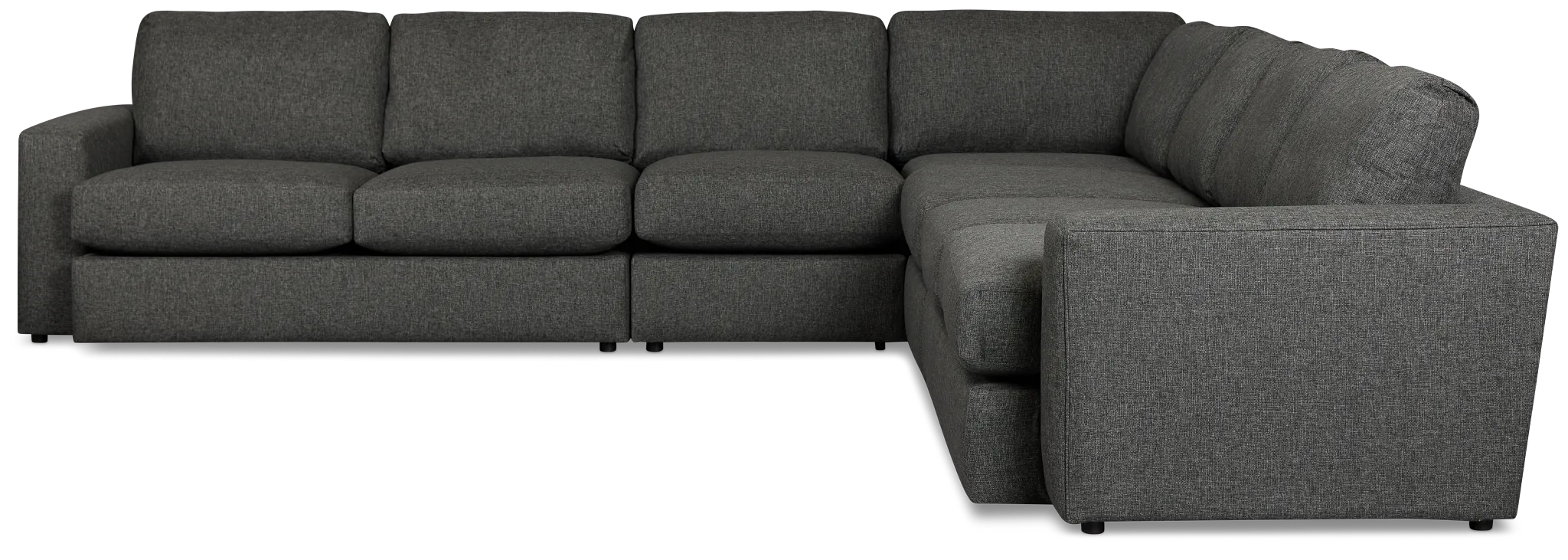 Brantley Dark Gray Fabric Large Two-arm Sectional
