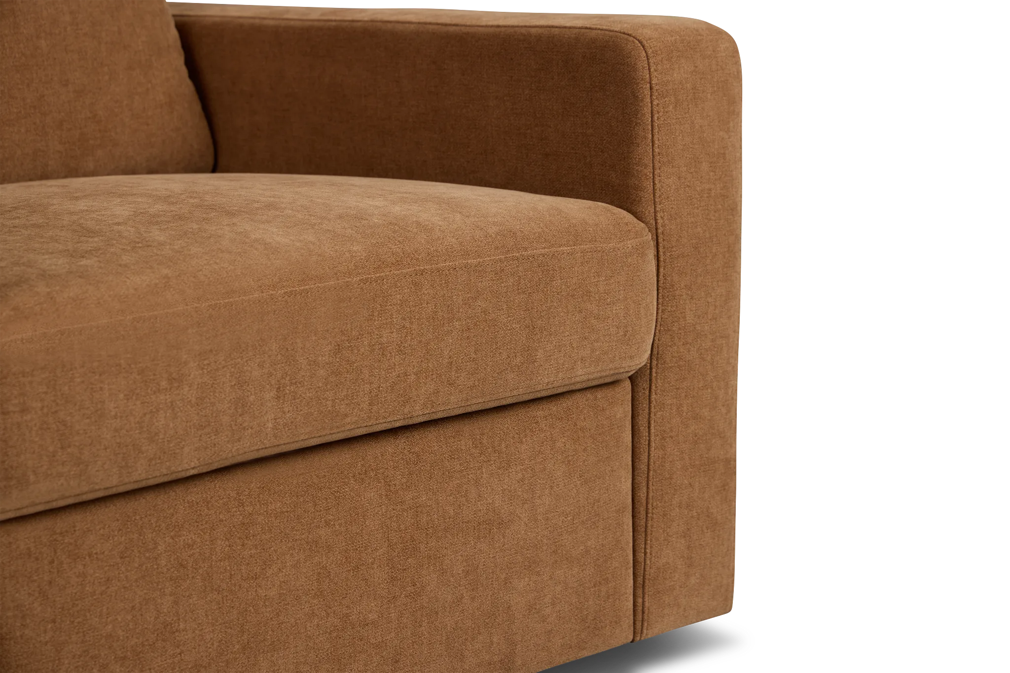 Addie Brown Fabric Swivel Chair