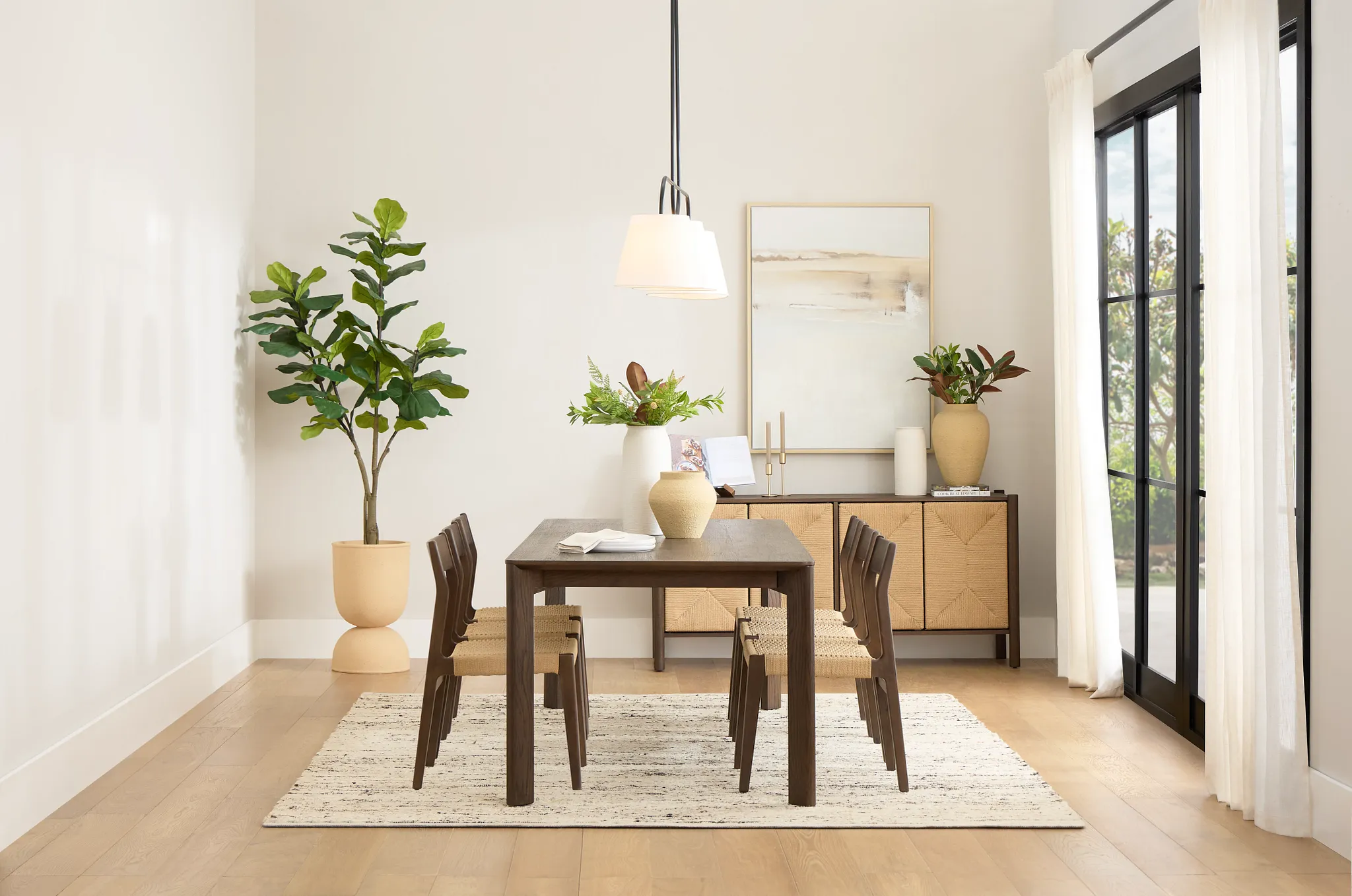 Santorini Dark Tone 79" Rectangular Table